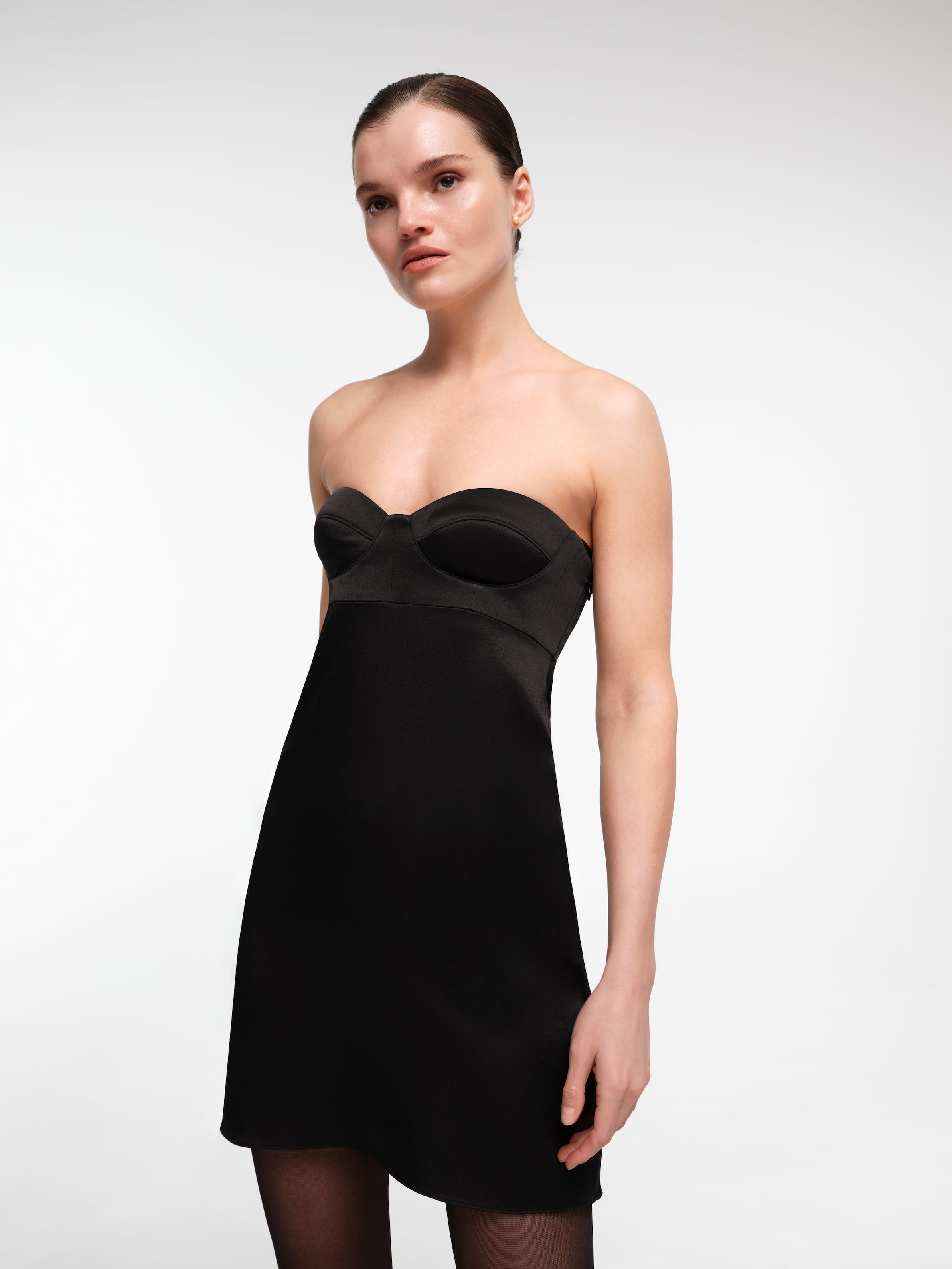 black bustier mini dress Corset — Structured Bodice Color:Black floral 96% wool argentine tangowear 49. BLACK MILK CLOTHING: