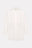 Off-white cotton poplin oversized shirt by MOSAÏKA front view