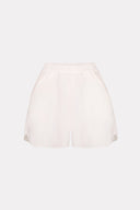 Off-white cotton poplin boxer shorts by MOSAÏKA front view