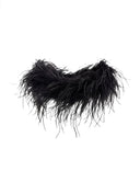 Feather boa collar by MOSAÏKA detachable neck piece with voluminous feather texture and fluid shape