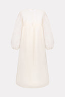 Off-white water lily dress by MOSAÏKA back view